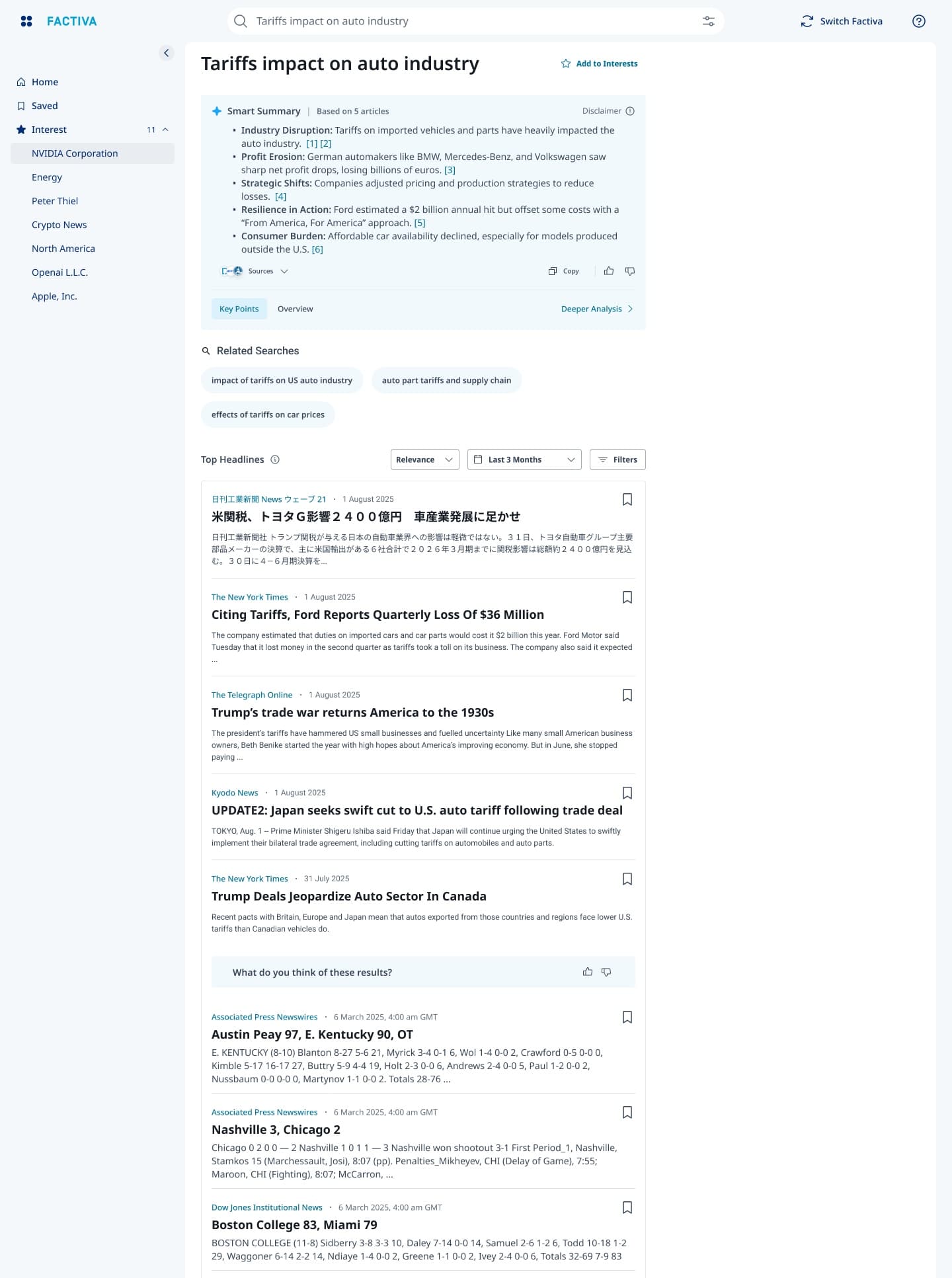 Factiva AI Smart Content - Smart Summary